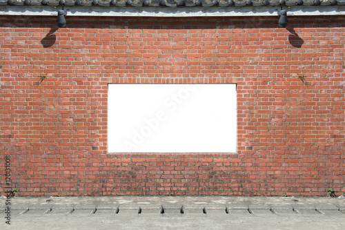 Wallpaper Mural Large blank billboard on a street wall, banners with room to add your own text Torontodigital.ca