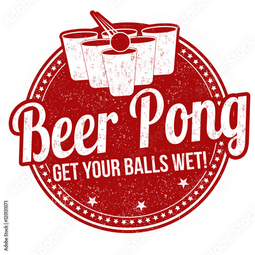 Beer pong stamp