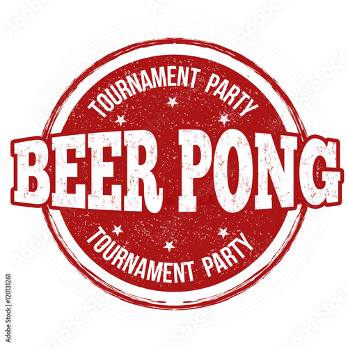 Beer pong stamp