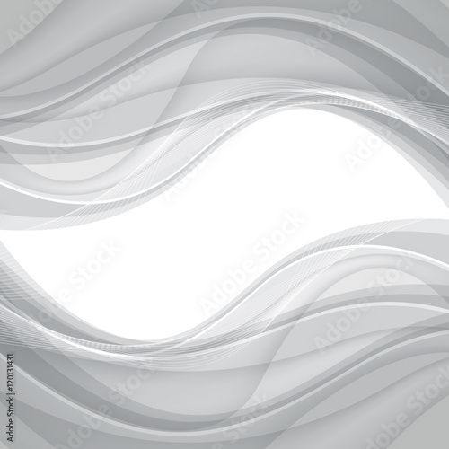 Abstract gray background with wave. Vector illustration