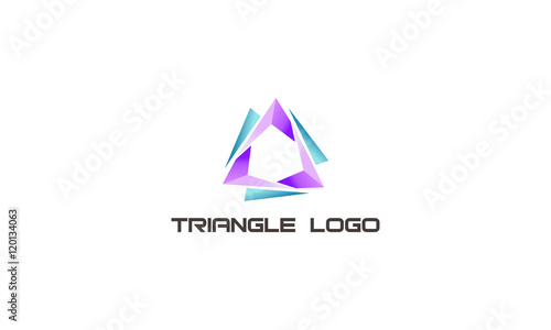 abstract triangle logo