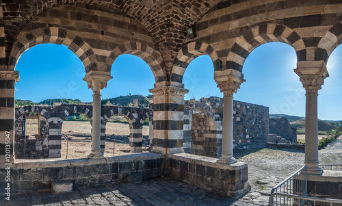 View at the Basilica Holy Trinity of Saccargia - Sardinia - Ital photo