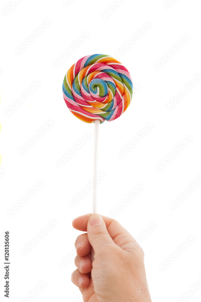 Nice round lollipop with many colors Nice round lollipop with many colors