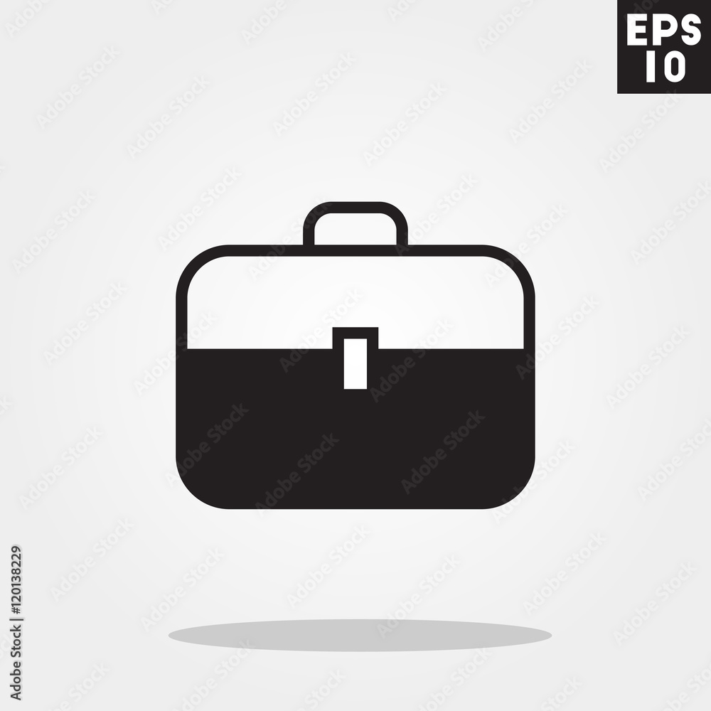 Suitcase icon in trendy flat style isolated on grey background. Suitcase symbol for your design, logo, UI. Vector illustration, EPS10. Suitcase icon in trendy flat style isolated on grey background. Suitcase symbol for your design, logo, UI. Vector illustration, EPS10.