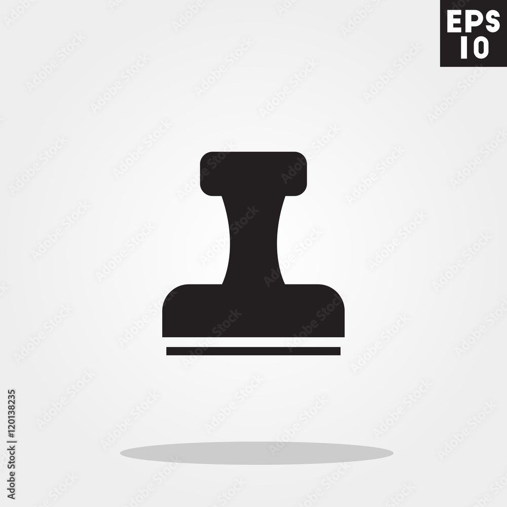 Stamp icon in trendy flat style isolated on grey background. Stamp symbol for your design, logo, UI. Vector illustration, EPS10. Stamp icon in trendy flat style isolated on grey background. Stamp symbol for your design, logo, UI. Vector illustration, EPS10.