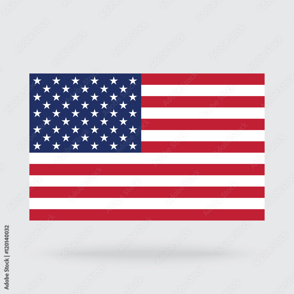 USA flag isolated on background USA flag isolated on background