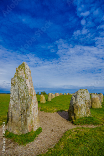 Ales stones in Skane, Sweden