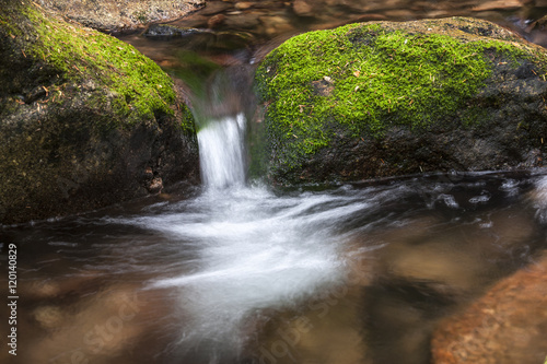 Small cascade in stream.