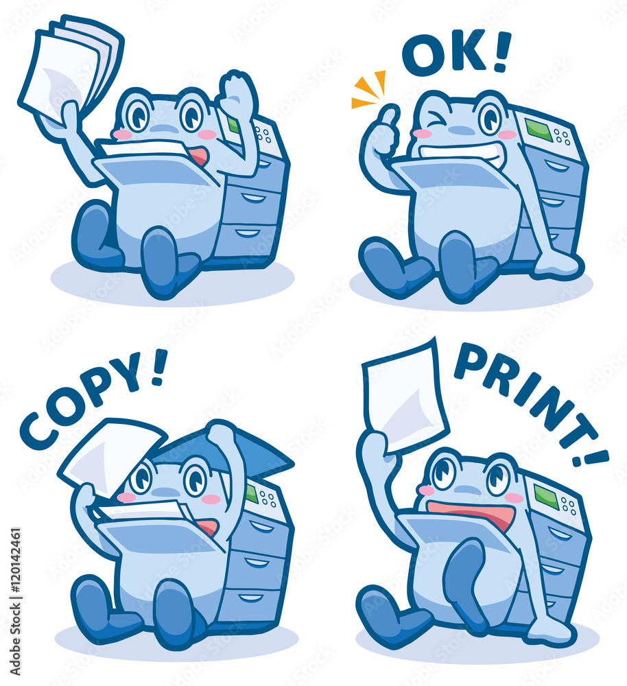 複合機キャラクター Stock イラスト Adobe Stock 複合機キャラクター Stock イラスト Adobe Stock