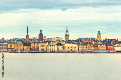 Panorama of the Old Town (Gamla Stan) in Stockholm, Sweden
