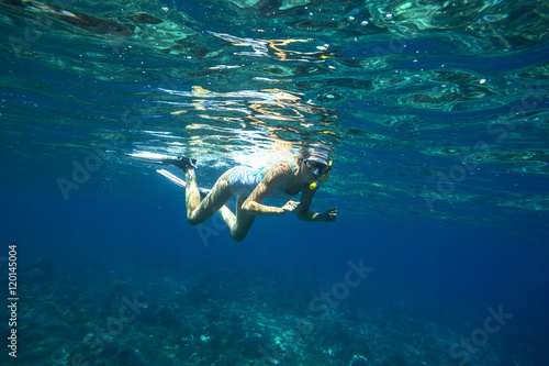 Beautiful women snorkeling © trubavink