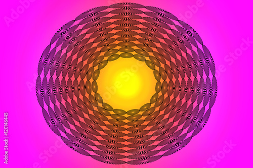 Abstract circular design colorful pattern