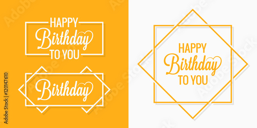 Birthday set badges labels