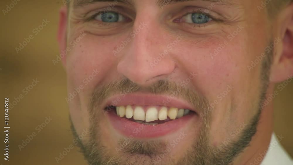 Happy man smiling Happy man smiling