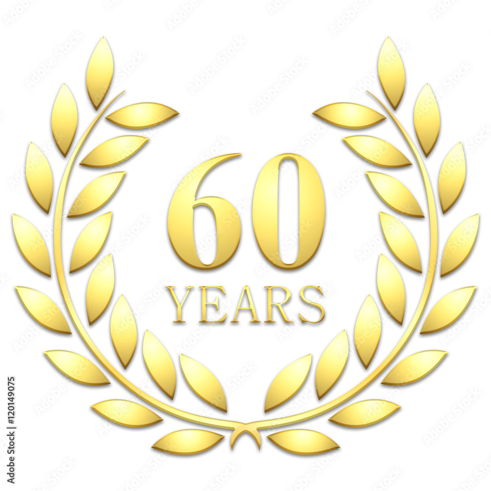 Golden laurel wreath 60 years Golden laurel wreath 60 years