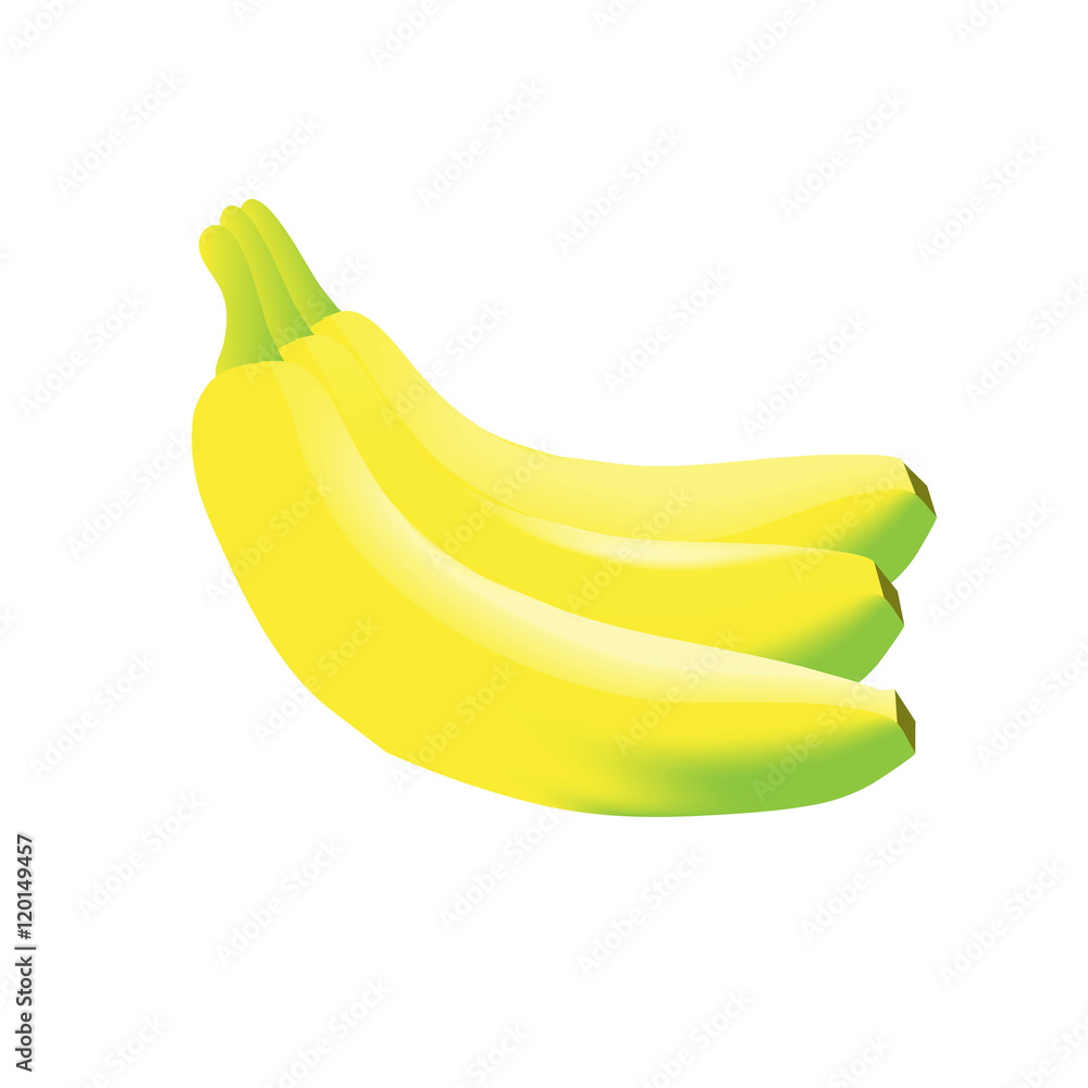 A bunch of bananas on a white background
A bunch of bananas on a white background