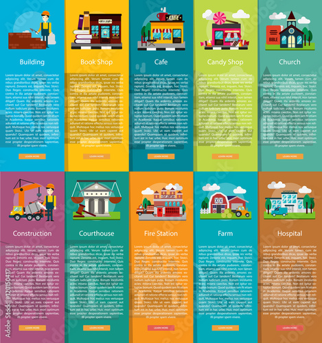 Building and Construction Vertical Banner Concept