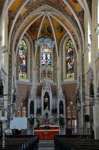 The interior of the Roman Catholic Holy Name Cathedral. Mumbai  Bombay   India