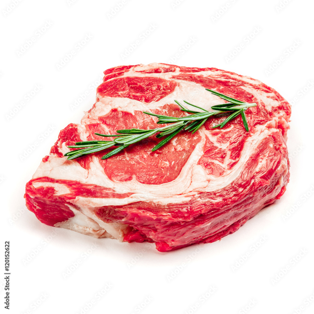 Obraz premium Uncooked organic shin of beef meat