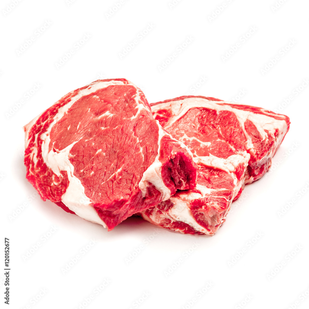 Obraz premium Uncooked organic shin of beef meat