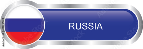 Free Download Russian Flag glossy banner - GFXLoad