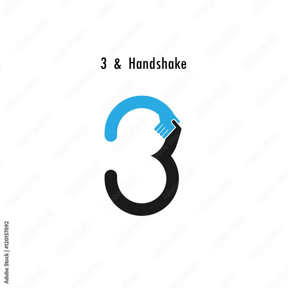Creative 3- number icon abstract logo design vector template. Creative 3- number icon abstract logo design vector template.