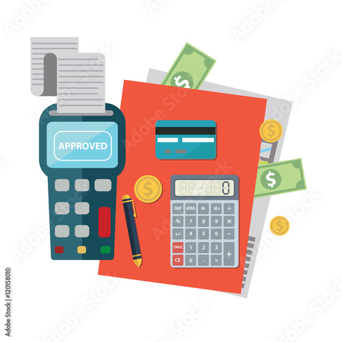 Accounting concept, planing business items