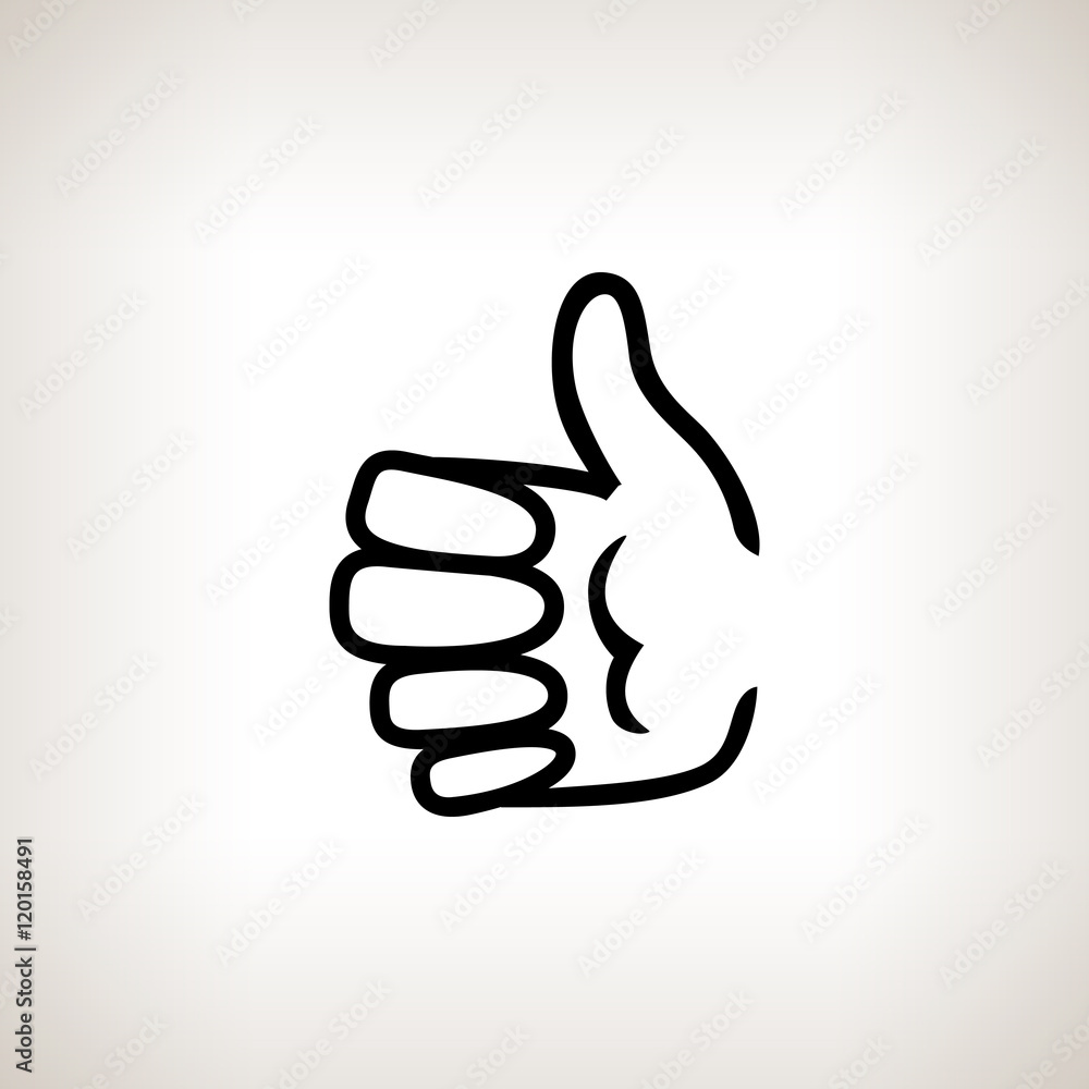 Hand Showing Ok on Light Background, Hand Giving Thumbs Up, Vector Illustration Hand Showing Ok on Light Background, Hand Giving Thumbs Up, Vector Illustration