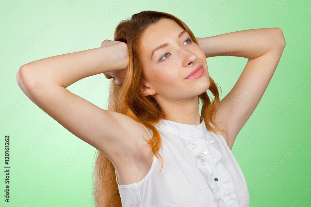 Portrait Of Young Smiling Beautiful Woman Portrait Of Young Smiling Beautiful Woman