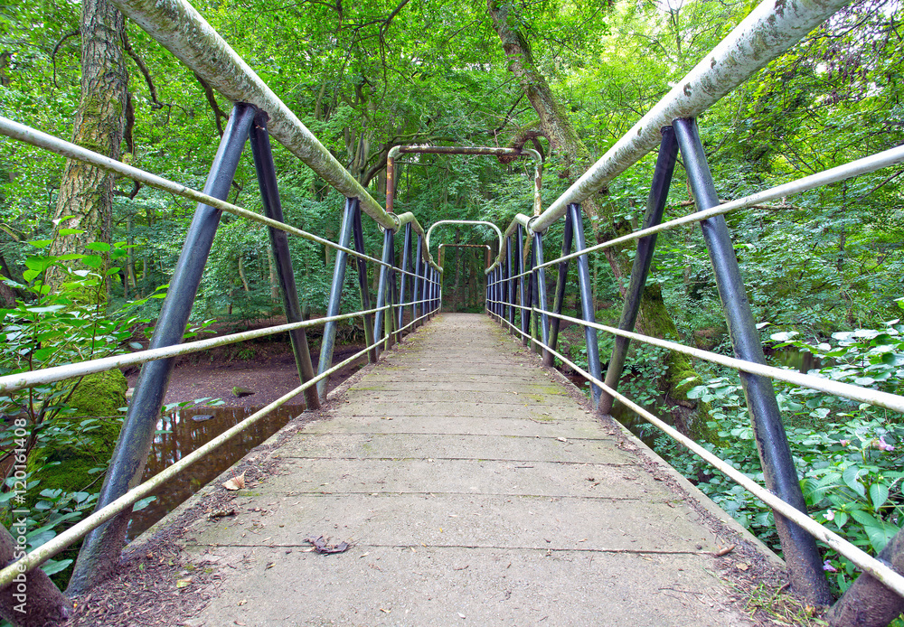 metal bridge over River Don, Yorkshire