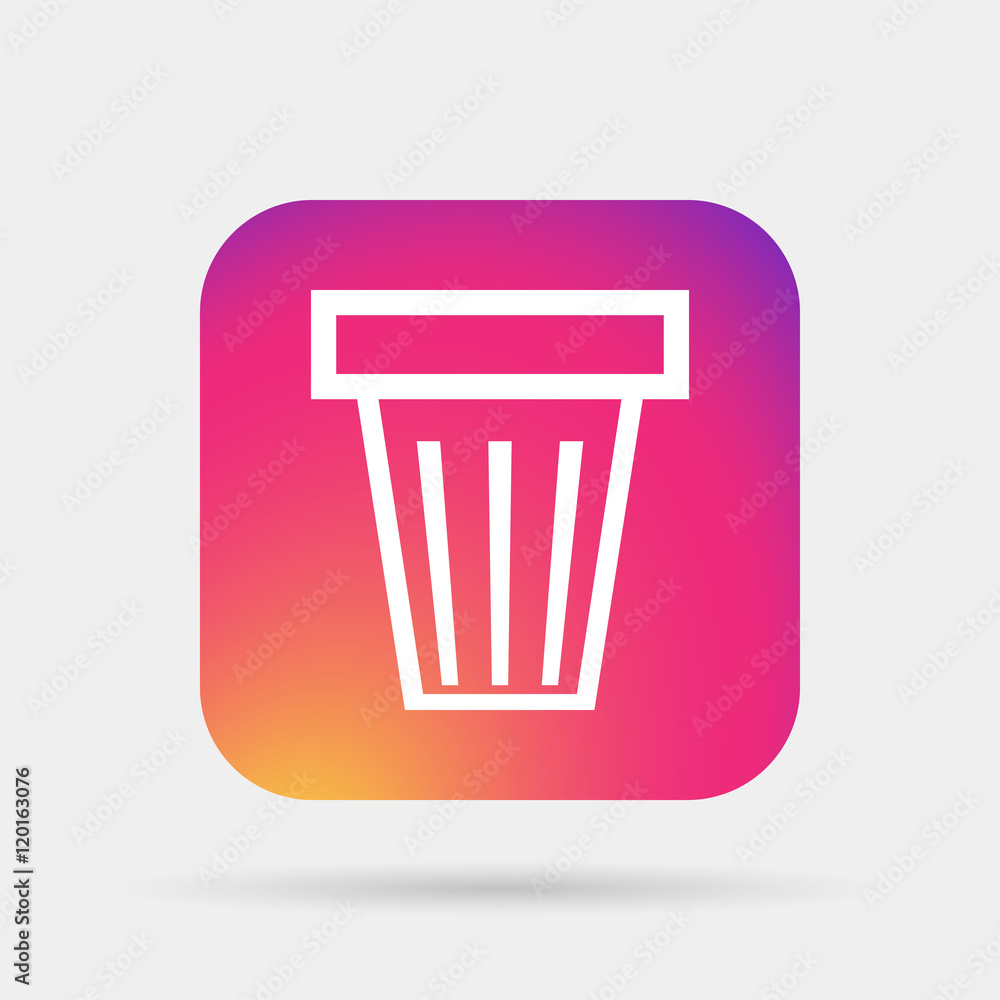 icon trash can icon trash can