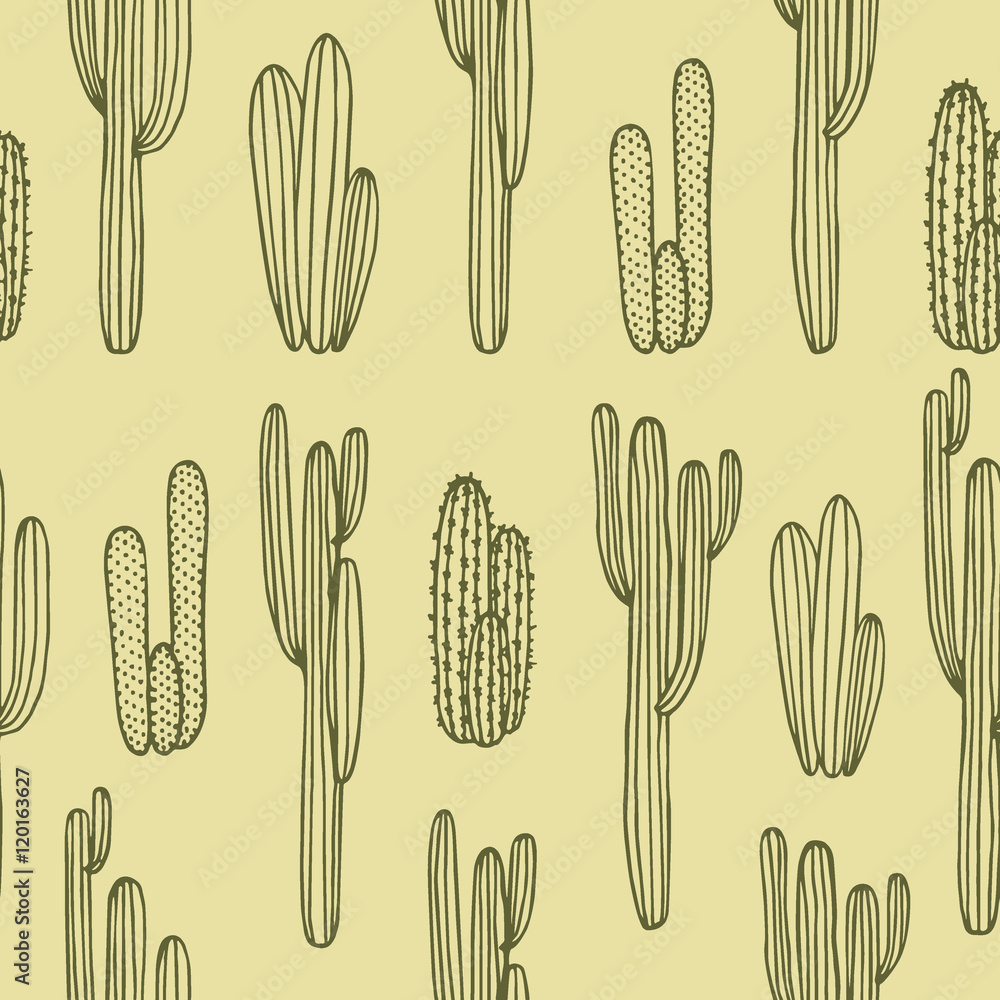 Cactus seamless pattern Cactus seamless pattern