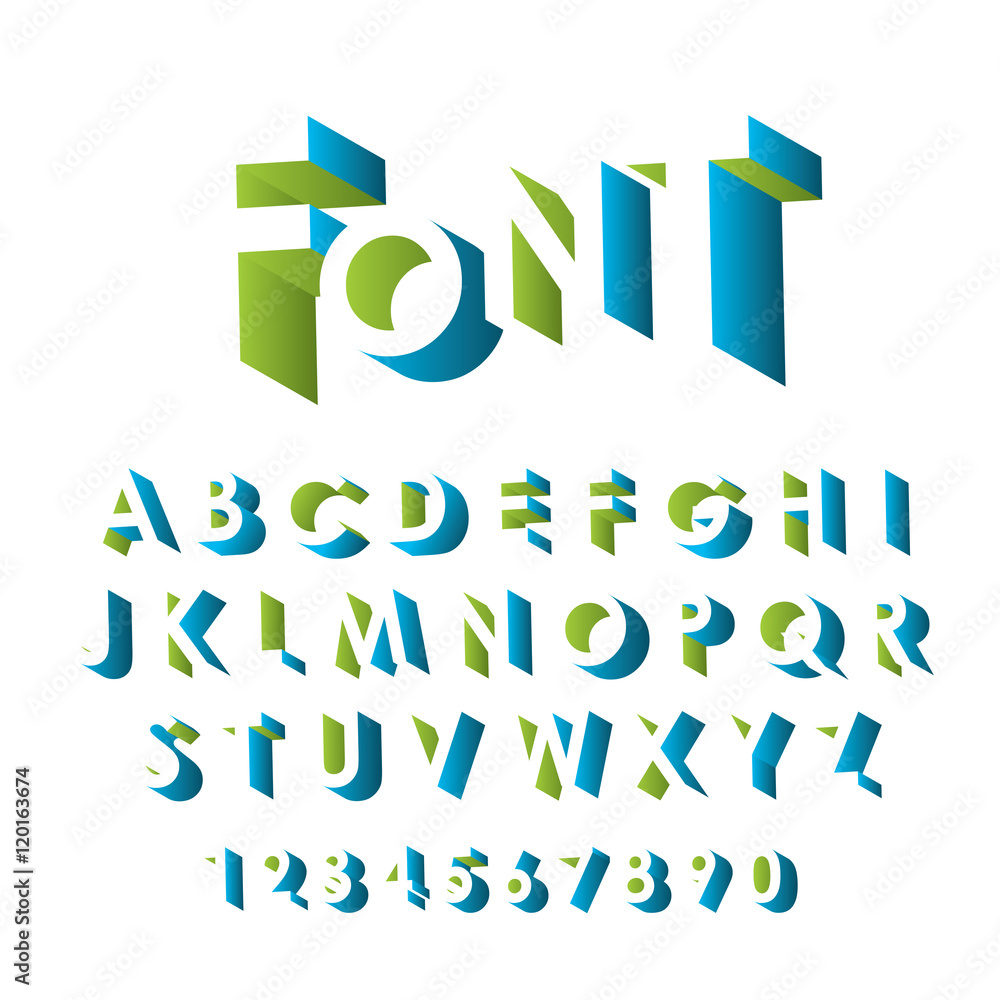 3D alphabet design