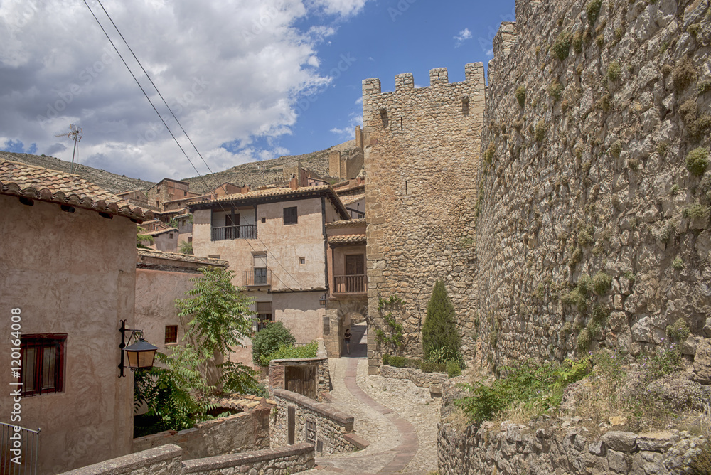 Municipio de Albarracín en la provincia de Teruel, España