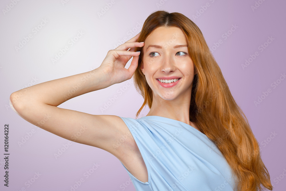 Portrait Of Young Smiling Beautiful Woman