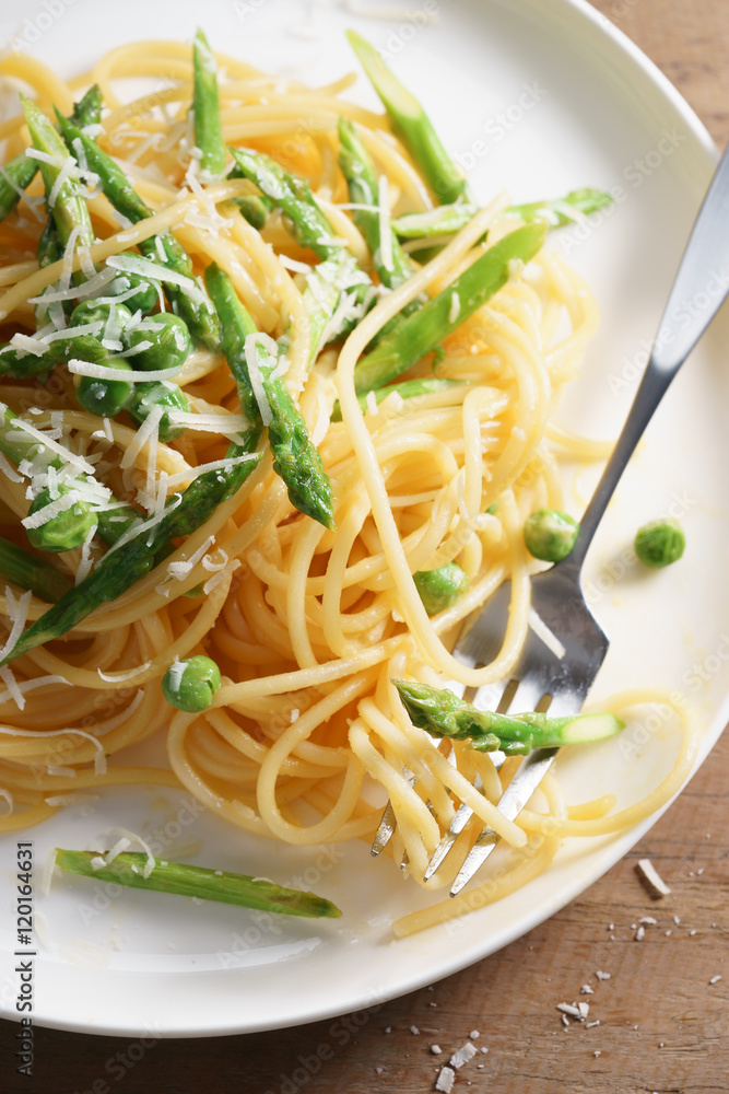 Spring pasta carbonara Spring pasta carbonara