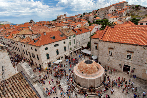 Old Town Dubrovnik, Onofrio Fountain, Dalmatia, Croatia