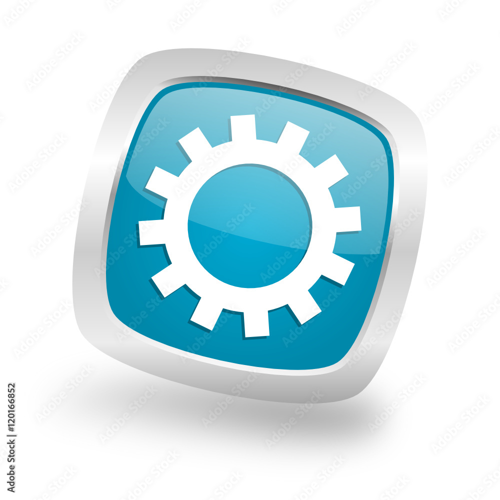 Modern design square blue options vector icon Modern design square blue options vector icon