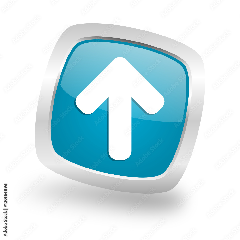 Modern design square blue arrow vector icon Modern design square blue arrow vector icon