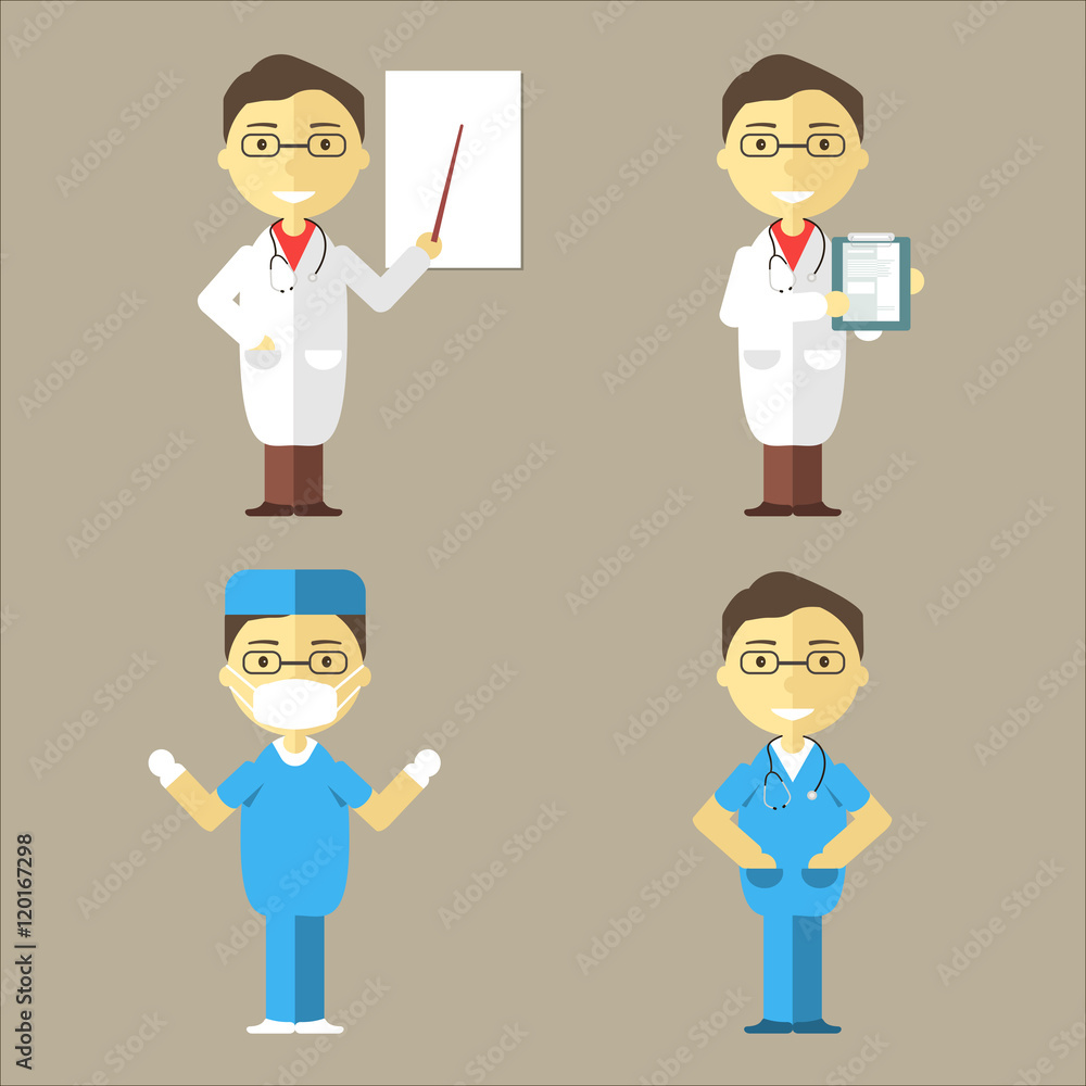 Doctor, Nurse and Surgeon