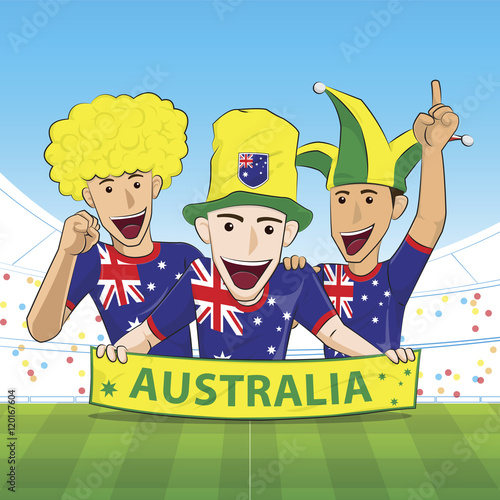 Australia Sport Fan Vector photo