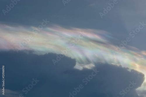 Irisation or iridescent cloud