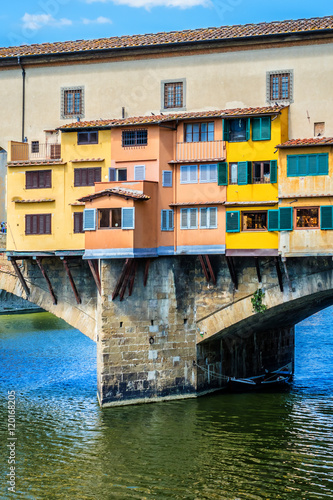 Bridge Ponte Vecchio (1345) on Arno river in Florence, Italy. © dbrnjhrj