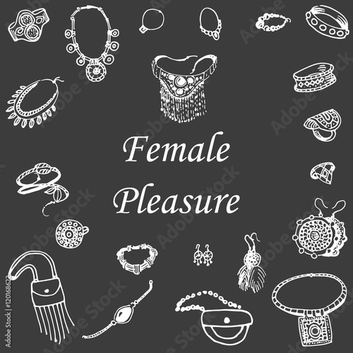 Vector illustration of a variety of decorations