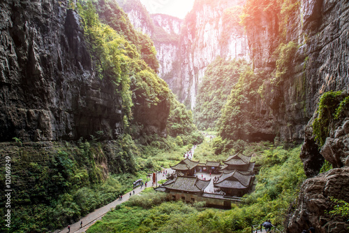 Fotografie China the most famous place of valley