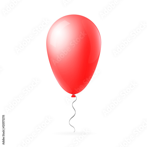 Abstract creative concept vector flight balloon with ribbon. For Web and Mobile Applications isolated on background, art illustration template design, business infographic and social media icon