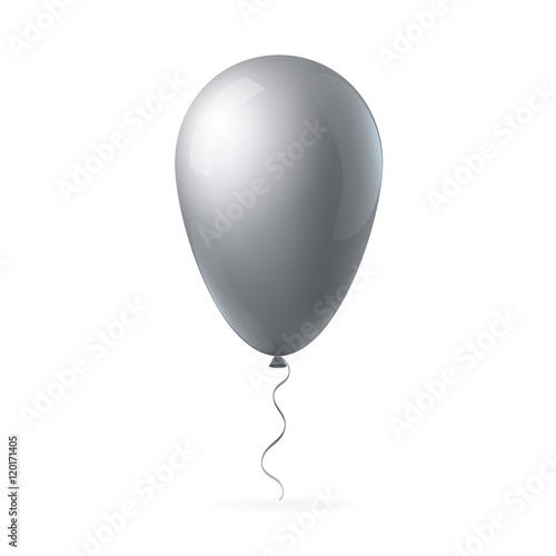 Abstract creative concept vector flight balloon with ribbon. For Web and Mobile Applications isolated on background, art illustration template design, business infographic and social media icon