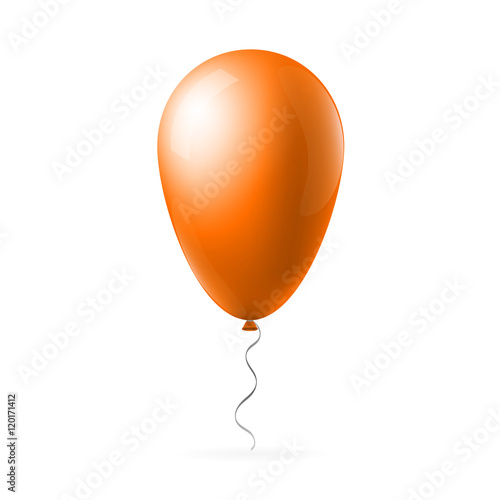 Abstract creative concept vector flight balloon with ribbon. For Web and Mobile Applications isolated on background, art illustration template design, business infographic and social media icon
