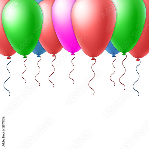 Abstract creative concept vector flight balloon with ribbon. For Web and Mobile Applications isolated on background, art illustration template design, business infographic and social media icon