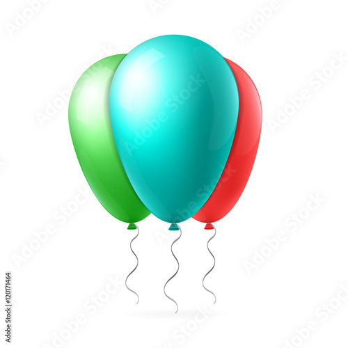 Abstract creative concept vector flight balloon with ribbon. For Web and Mobile Applications isolated on background, art illustration template design, business infographic and social media icon